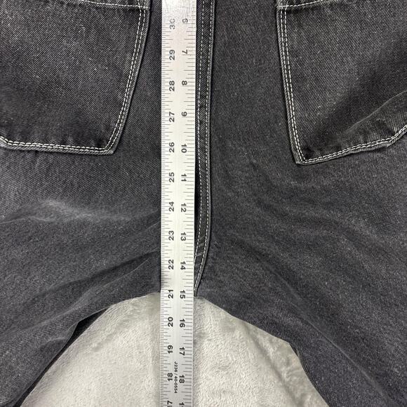 Empyre Y2K Charcoal Tori Grey 2in1 Zip Off Cargo Denim Jeans Size 8 - Picture 6 of 7